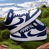 Nike Детские кроссовки Court Borough Mid 2 GS White Signal Blue Blue-Void CD7782-107