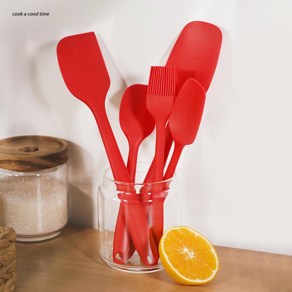 5 шт. силиконовая лопатка масляная кисть набор многоцелевой многоразовый палочка для размешивания кухонные принадлежности