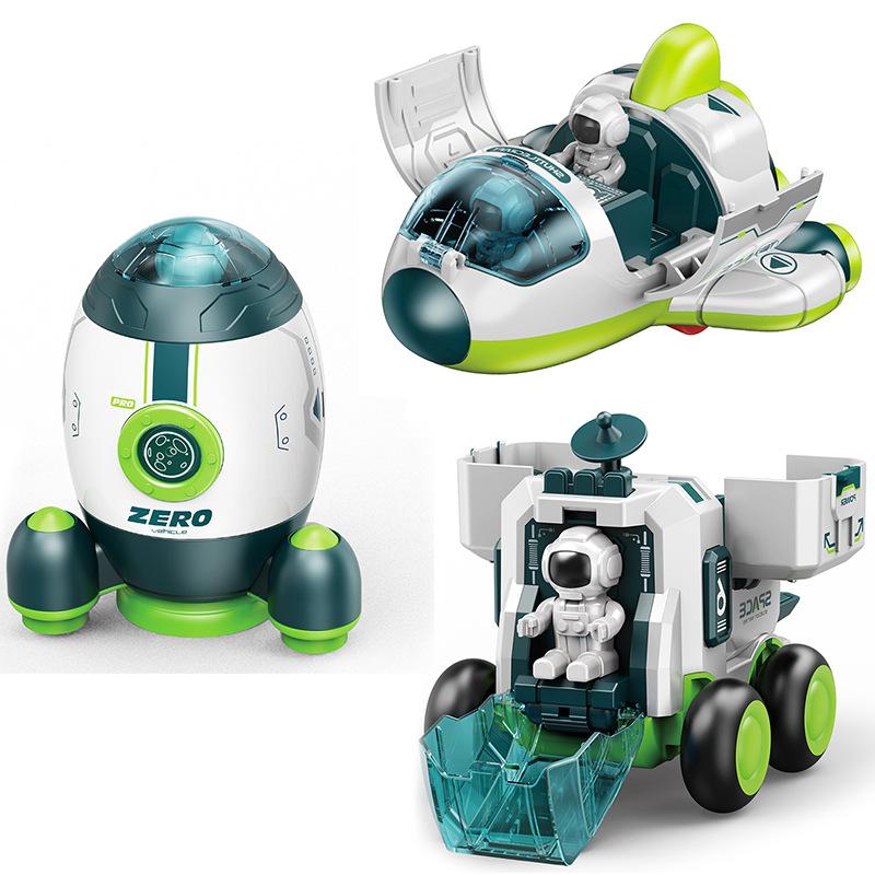 Детская головоломка космическая игрушечная машинка имитационная модель астронавт ракета космический корабль серия игрушечная машинка для мальчиков подарок