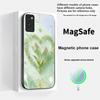 Розово-фиолетовый тюльпан любви для Magsafe Samsung S25 S25 Edge S25Ultra S8 9 10 20 S21 Pro 22 Plus S23 FE S24 Ultra Стеклянный чехол для телефона