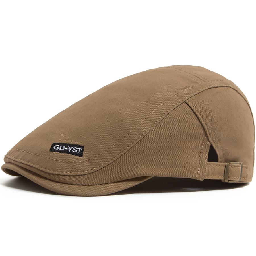 Fashion Letter Embroidery Beret Women Men Casual Newsboy Cap Vintage Sun Visor Caps Solid Color Flat Top Hat For Front Back Wear