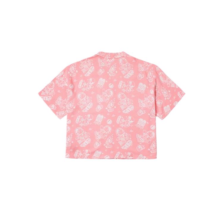 Vans X Space Molly Коллаборация Удобная Мягкая Приятная к коже Модная Рубашка с коротким рукавом Женские рубашки VN000RAAFHH