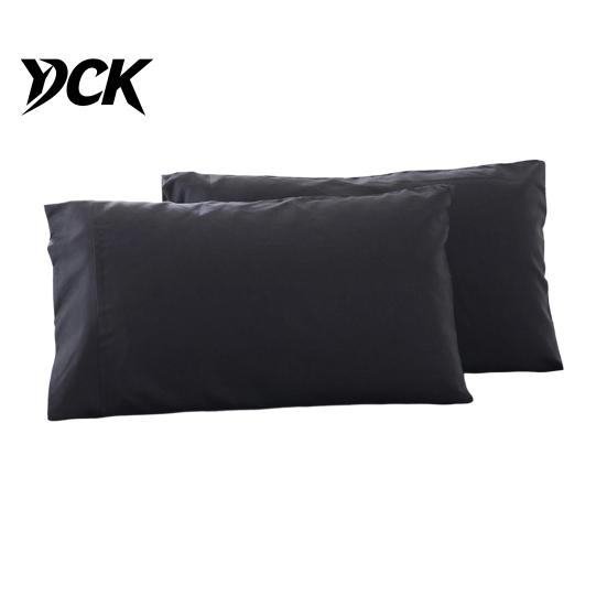 Smooth Fabric Pillow Covers 2Pcs Solid Color Satin Pillowcases, Silky Bed Covers, Gentle on Hair Envelope Closure Pillowcase & Skin, Cases with