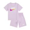 Nike Casual Sports Suit Fashion Comfortable Soft Skin-Friendly Letters Kids Suits Pink Purple II6486-537