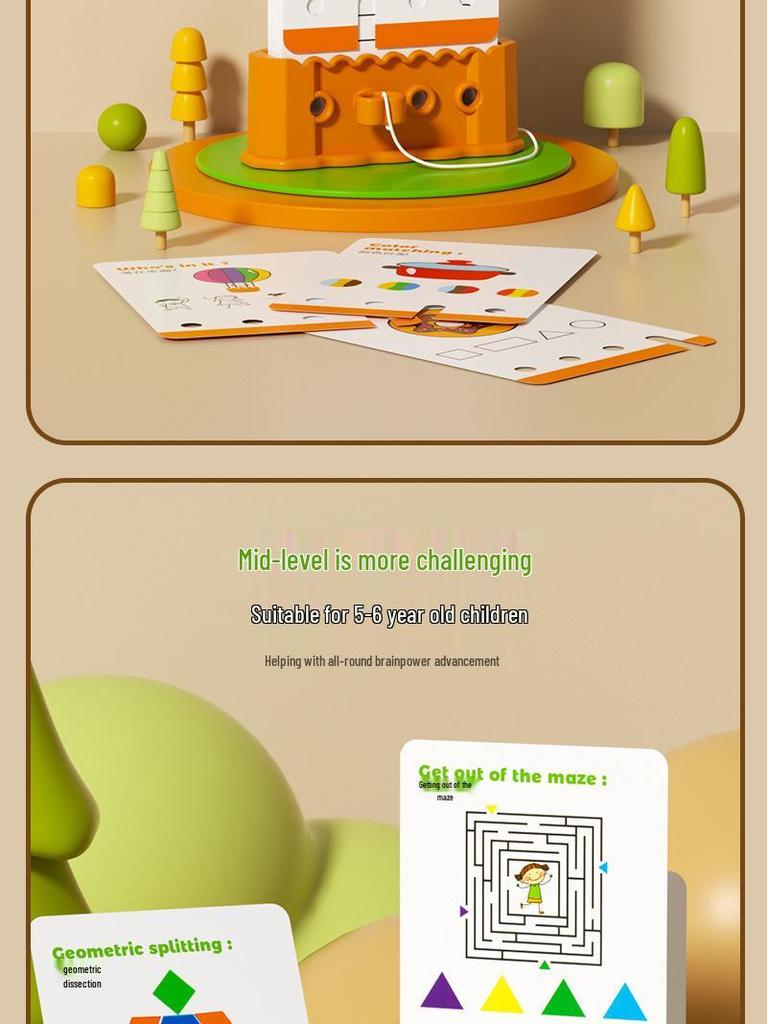 Logic Key Early Education Toy: Children's Interactive Number & Graphics Matching Game for Logical Thinking Training