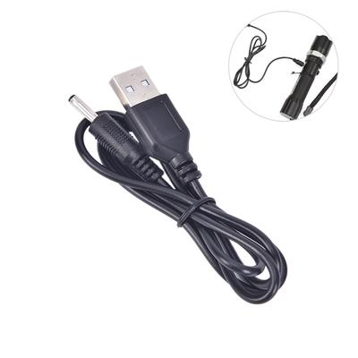 USB-кабель питания DC3.5mm для зарядки светодиодного фонаря, фонарика, электрической зубной щетки 70см