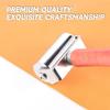A84E-Leather Press Edge Roller Leather Glue Laminating Roller With Scraper (2.36 Inch +1 Inch)