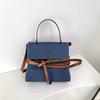 Small Denim Crossbody Bag With Soft Structure For City Outings And Casual Looks