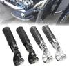 1 Pair Foot Pegs for 1''-1.2" Crash Bar Motorcycle Foldable Footpegs Replacement Footrest Mount Motorbike Accessory