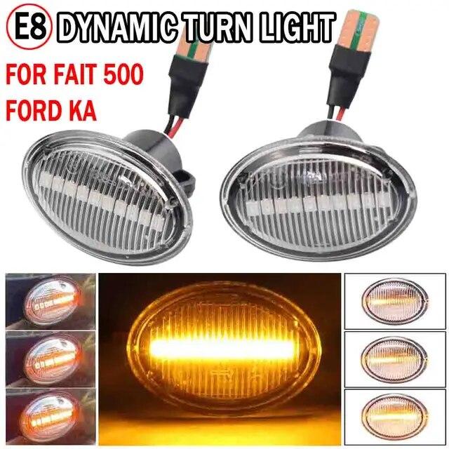 2 шт. Янтарные светодиодные боковые габаритные фонари для Fiat 500 Ford KA для Lancia Lybra Ypsilon для Maserati GranCabrio Granturismo Alfa 4C