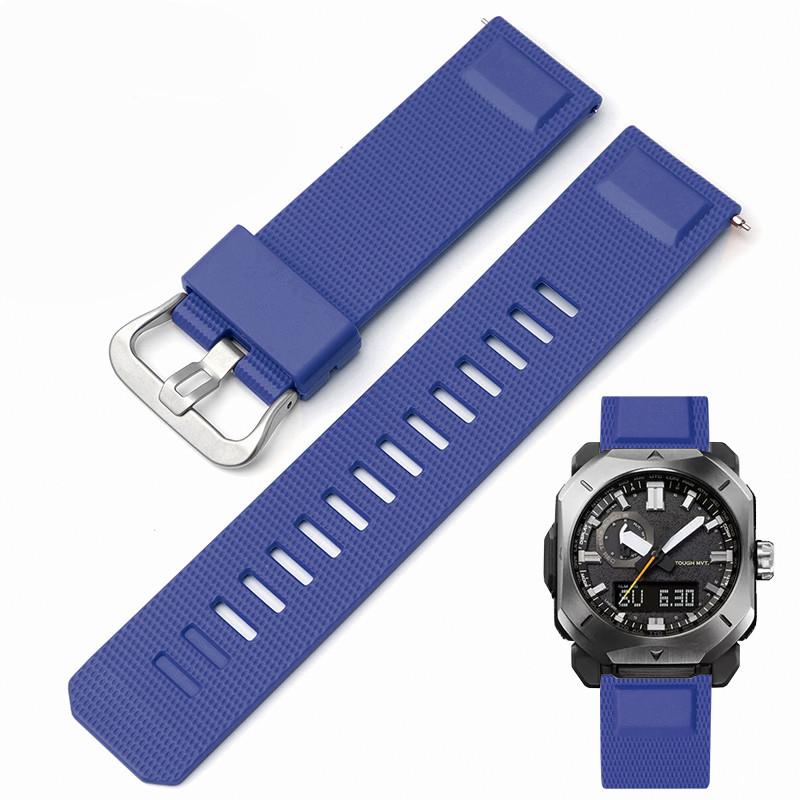Силиконовый ремешок из ТПУ для часов Casio PROTREK PRW-6900 PRW-6800/3400, мужской, водонепроницаемый, спортивный, с быстросъемным креплением, аксессуары для часов, 23 мм