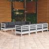 Day and Night - Day and Night Garden Furniture 9 Pieces with Cushions Solid Pine Wood