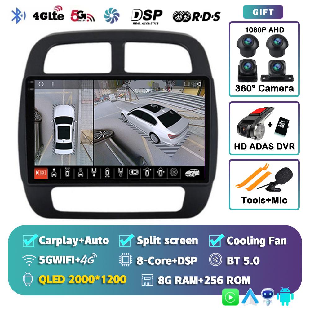 Для Renault KWID K-ZE Dacia весна 2015-2019 Android 14 Carplay Auto WIFI+4G автомобильное радио мультимедиа видеоплеер GPS 2din стерео