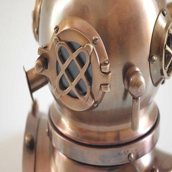 20.32 Cm Brass Diving Helmet Mark V Replica, Nautical Decor