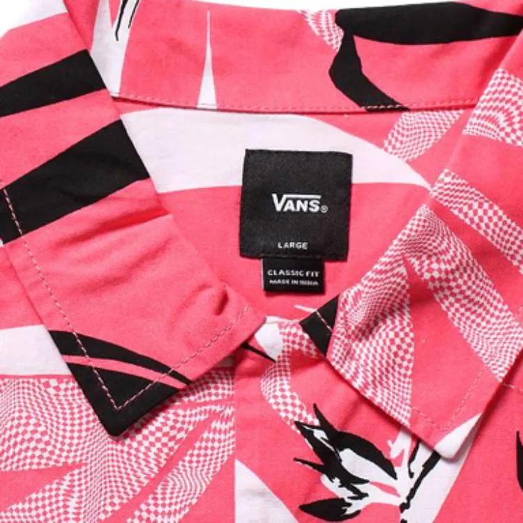 Vans CHECKER FLORAL Shirt Men's Pink (Unisex) Shirts VN0A4MS7YQF