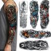 Hot Fashion Waterproof Body Art Tattoo Sticker Tiger Eye Clock Large Leg Full Arm Temporary Decal
