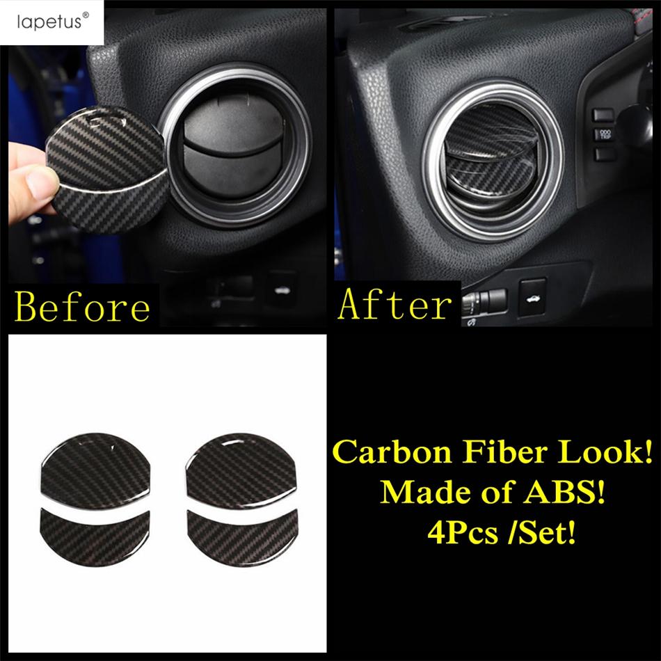 Carbon Fiber Accessories For Subaru BRZ / Toyota GT86 2013 - Central Control Strip Gear Panel AC Air Handle Bowl Cover Trim