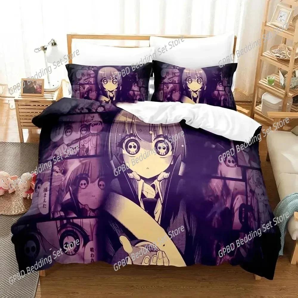 Anime Dark Gathering Bedding Set 3D Printed Suitable For Bedroom Duvet Cover Set With Pillowcases Kids Home Textile