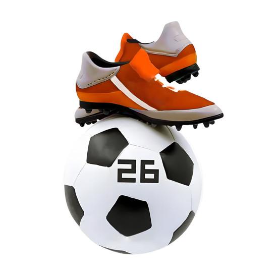 Рождественское украшение Футбольный дизайн Легко повесить Декоративный праздничный кулон с узором на праздничную тему Домашний декор