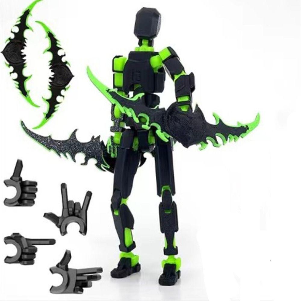 Desktop Decoration 3D Printed T13 Action Figure ABS Robot Dummy Action Figures for Boy Gifts