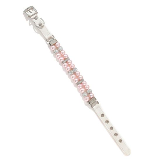 Ошейник для собак, удобный, компактный, удобный в использовании, модный маленький жемчужный ошейник для улицы