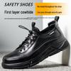 Мужские легкие черные защитные ботинки: Ударопрочные, Устойчивые к проколам, Износостойкие, Пластиковый подносок без металла, Изолированная коровья кожа для электриков