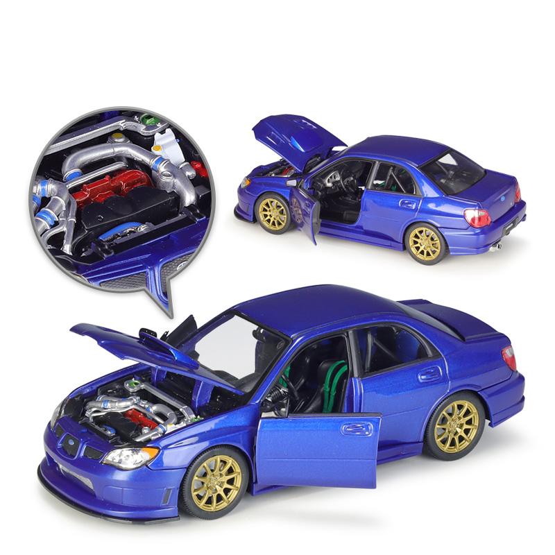Welly 1/24 Lmpreza Performance APR Subaru Сплав Миниатюрная Модель Автомобиля Литьевой Металл Коллекция Детские Игрушечные Машинки Подарки