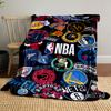 NBA Teams Logo Collage Design Patterned Blanket, Flannel, Suitable for All Seasons, Home Decor, Warm and Cozy