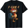 Винтажная Забавная Футболка с Вороной F-CAW-F и Куриным Юмором для Мужчин Женщин Чистый Хлопок Круглый Вырез Короткий Рукав Принт Unseix Топ