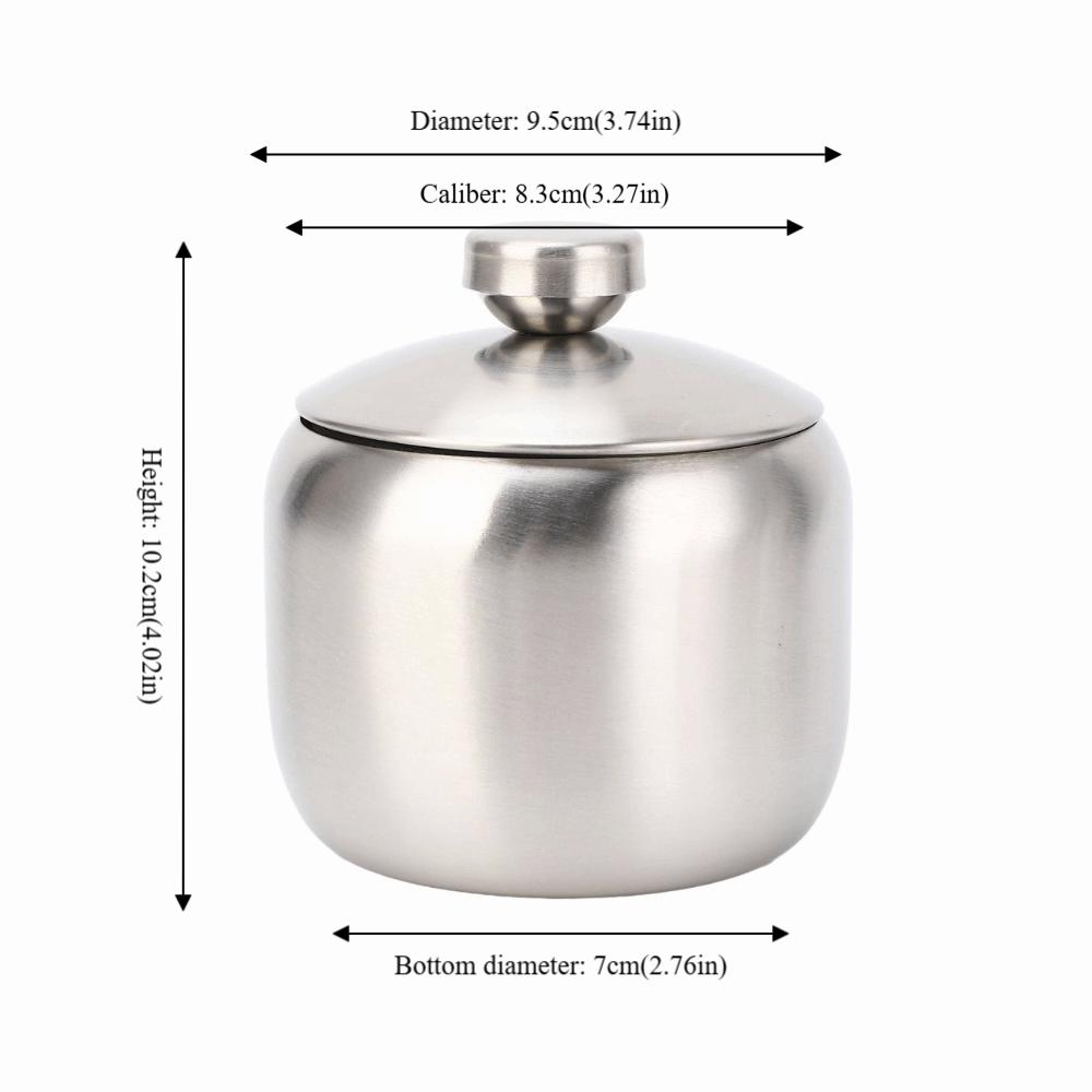 with Lid Condiment Pot Airtight Sugar Bowl Condiment Organizer Seasoning Jar Restauran