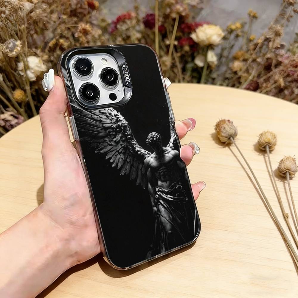Древнегреческие статуи Чехол для телефона Для iPhone 17,16,15,14,13,12,11 Plus,Pro Max,XS,Красочный Серебристый Чехол для телефона Funda Cover