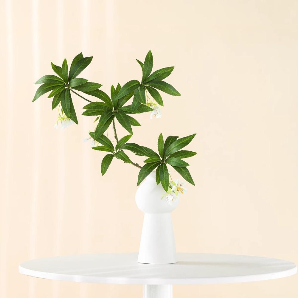 50CM Artificial Ficus Flower Green Leaf Landscaping Plant Zen Inspired Potted Plants Bonsai Plants Artificial Flowers