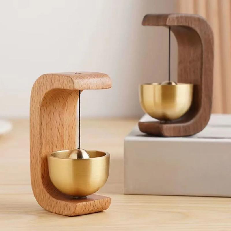 Японские деревянные колокольчики, беспроводной дверной звонок, входная дверь, декоративный колокольчик для открытия дома, подвесные украшения