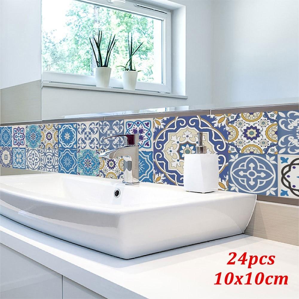 Practical Tile Stickers PVC DIY Decal Vintage/Retro Waterproof