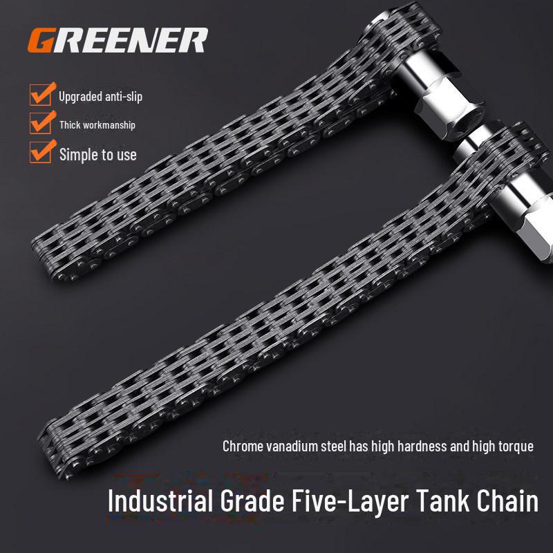 Трехзубцовый цепной ключ для масляного фильтра Green Forest