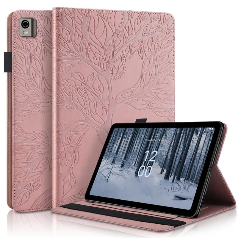 Coque for Nokia T21 Case 10 4 Inch Embossed Tree Leather Flip Cover for Funda Nokia T21 2022 Nokia T 21 Tablet Case 10.4"