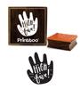 Printtoo Diary Card High Five Text Design Square Wooden Rubber Stamp Scrap-booking-2 x 2