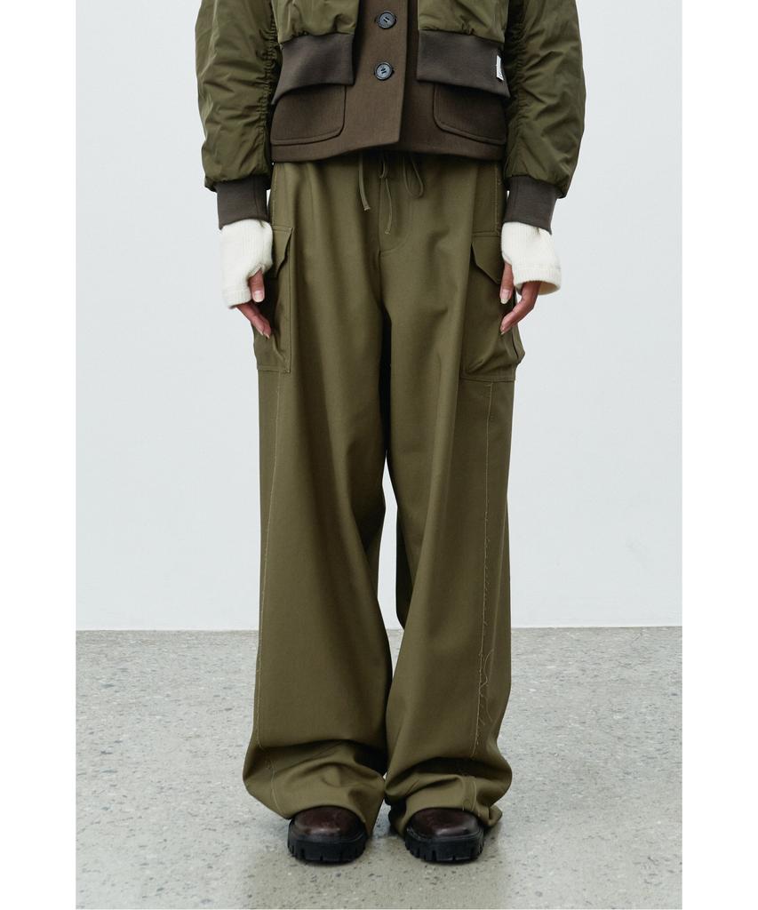 RECODE Raw Edge Wide Trousers Rqpaw25529Khx