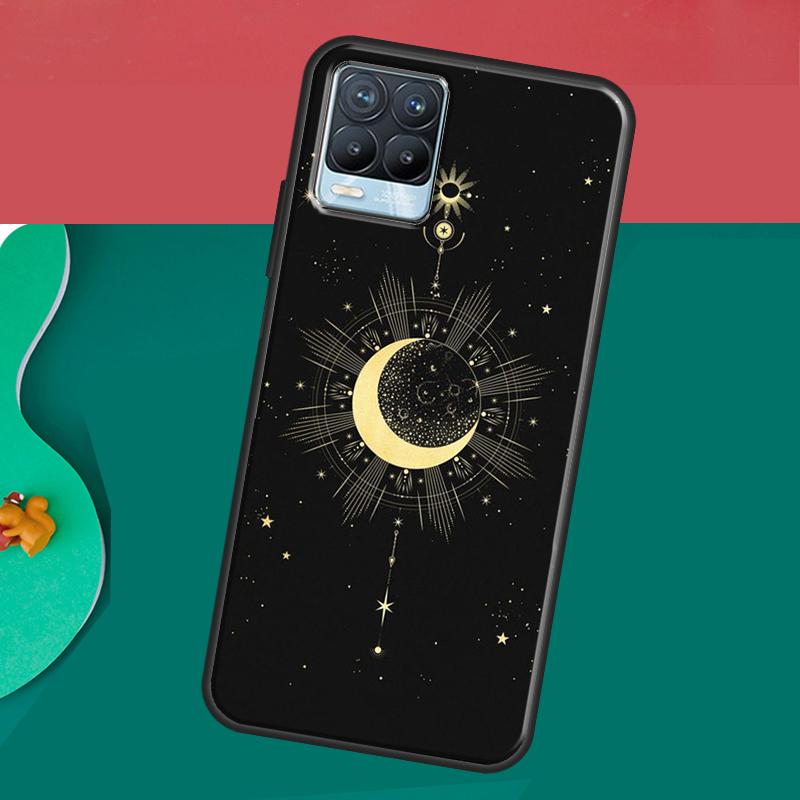 Арт-кейс «Галактика Луна Звезды Фазы Тотем» Для Realme 10 9 11 Pro Plus GT Neo 5 2T 3T C11 C15 C21Y C25s C30 C31 C33 C35 C55 Чехол