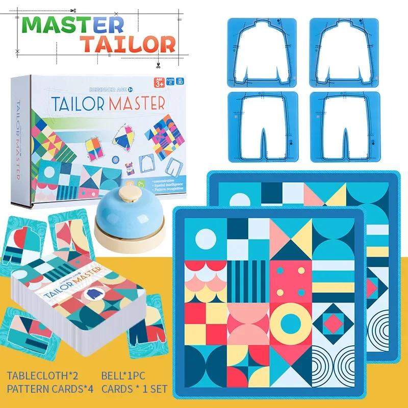 Tailor Master, Children's Educational Thinking Concentration Training Toy Graphic, Color Matching Double Battl E Table Game