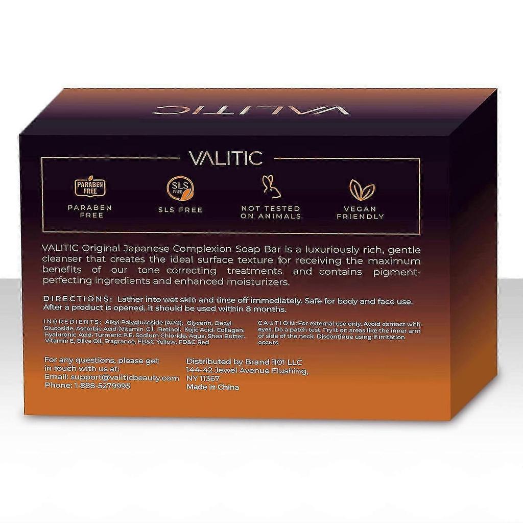 Kojic Acid Dark Spot Remover Soap with Vitamin C Retinol Turmeric for Even Tone and Radiance 3 Pack