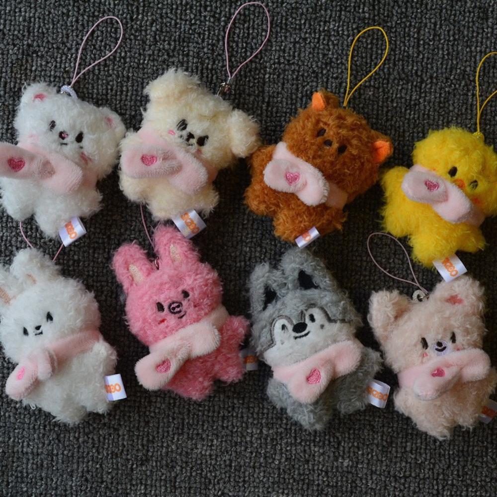 *5 см Брелок-плюшевая кукла Straykids Подвеска FM Doll Креативная кукла Подвеска для сумки Детские фанаты Милый подарок