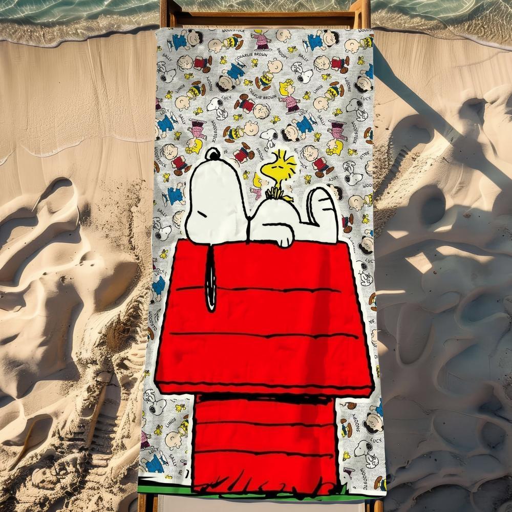 Towel Cartoon Beach Quick S-Snoopys-S Dry Pool Camping Towels Travel Soft Gift Gym Shower Cute Sports