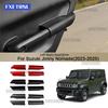 Для Suzuki Jimny 5-дверный Nomade 2023 2024 2025 LHD RHD Автомобильные Задние Дверные Подлокотники Защитные Накладки ABS Черный Карбон Аксессуары для Интерьера