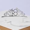 A Classic 18 Years Old Birthday Themed Digital Crown Paired  for Birthday Event Hair Accessories