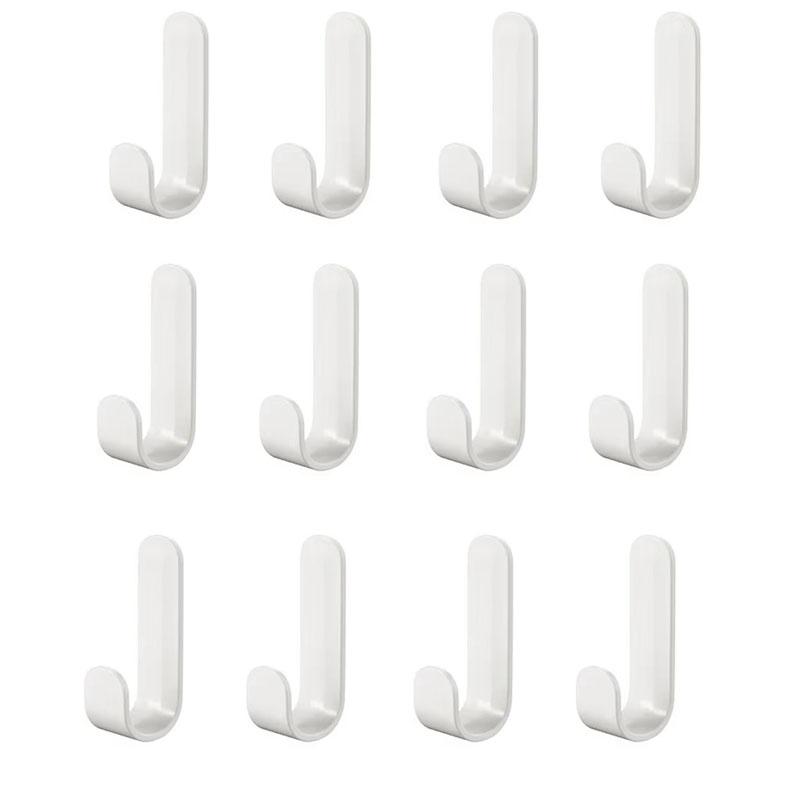 Strong Self-Adhesive J-hook Waterproof Adhesive Hanging,Bathroom Towel Key Kitchen