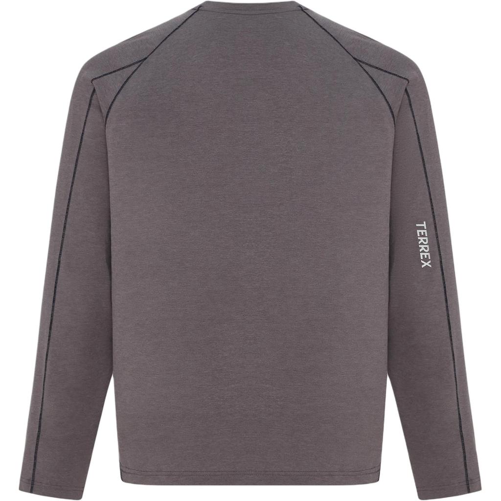 Men's Adidas Terrex T-Shirts Men's Stratum Gray Crew Neck Other