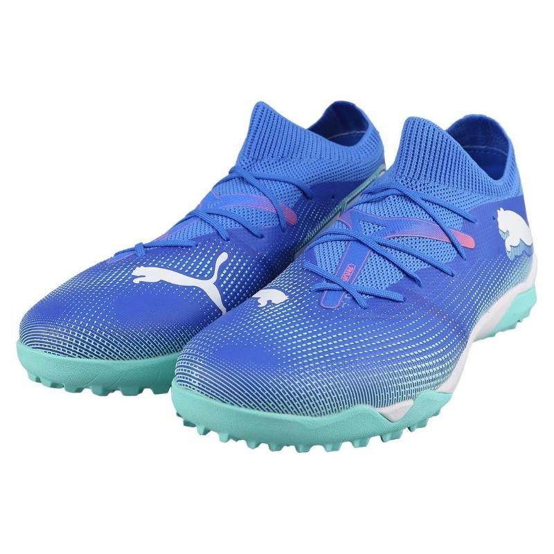 Puma FUTURE 7 MATCH Мужские Футбольные Бутсы Сине-Зеленые Удобные Универсальные Износостойкие 107937-01