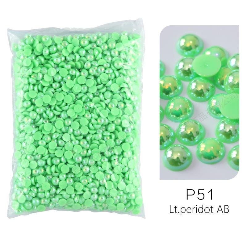АБС Имитация Жемчуга, Полукруглый с Плоским Дном, Аксессуары для Чехла Мобильного Телефона, DIY Бусины для Нейл-Арта, Ювелирные Изделия, Аксессуары из Смолы