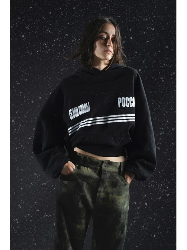 Толстовка с капюшоном в стиле Y2K стритстайл с принтом букв для пар